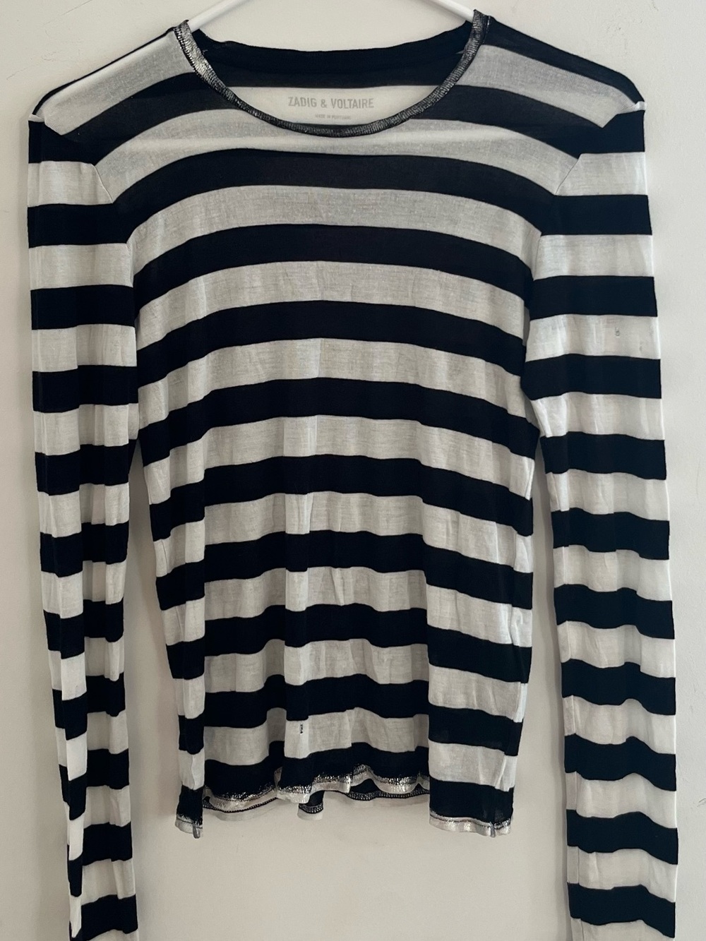 Zadig & Voltaire Willy Foil Long Sleeve Shirt
